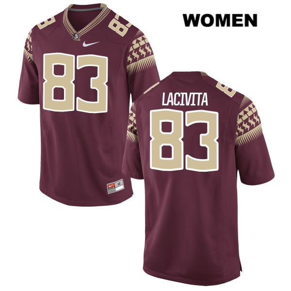 Women's NCAA Nike Florida State Seminoles #83 Bryan LaCivita College Red Stitched Authentic Football Jersey BWU0369CS